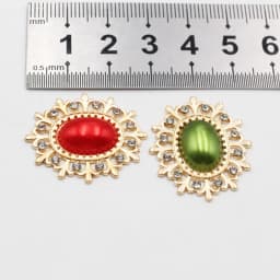 10 Pieces of 24 * 28MM Alloy Diamond Pearl Buttons Fashion Gorgeous Wedding Party Holiday Creative DIY Beautiful Decorative Acce