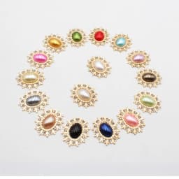 10 Pieces of 24 * 28MM Alloy Diamond Pearl Buttons Fashion Gorgeous Wedding Party Holiday Creative DIY Beautiful Decorative Acce