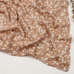 Elinfant Cute Soft Print Baby Towel Wrap 120x110cm Bamboo Cotton Baby Muslin Swaddle Blanket
