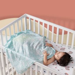 Elinfant Cute Soft Print Baby Towel Wrap 120x110cm Bamboo Cotton Baby Muslin Swaddle Blanket