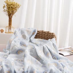 Elinfant Cute Soft Print Baby Towel Wrap 120x110cm Bamboo Cotton Baby Muslin Swaddle Blanket