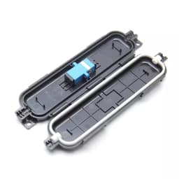 Drop cable waterproof protection box Optical fiber Protection box with SC Adapter tube heat shrink tubing Type protection box