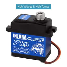 INJORA INJS2065 7KG High Voltage Waterproof Metal Gear 2065 Digital Micro Servo