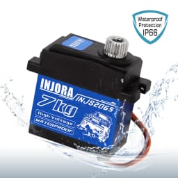 INJORA INJS2065 7KG High Voltage Waterproof Metal Gear 2065 Digital Micro Servo