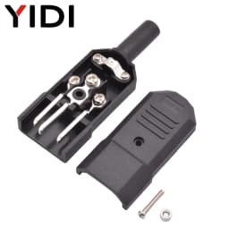 5pcs 10pcs IEC 320 Straight Cable AC Plug Socket C13 C14 10A 250V Black Rewireable Electrical 3 Pin Female Male Power Connector
