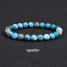 Genuine Natural Stone Bracelet Apatite Lapis Lazuli Agate Crystal Tiger Eye High Quality Gem Beads Bracelet Homme Jewelry Bangle
