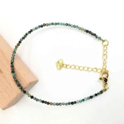 Fashion Faceted Gemstones 2mm Beads Necklace Bracelet Pink Quartz Crystal Tourmaline Agate Choker Men Female Jewelry Party Gift
