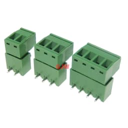 Pitch 5.08mm 2/3/4P Screw Plug-in PCB Terminal Block 2EDGK 2EDGRC Close Corner Male/Female Pluggable Connector 5/10Pcs