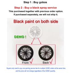 OD24mm LED Moving Head Spot/Beam/Wash Light Gobo Wheel Replacement for Show DJ Disco Party Stage Lighting Photography Backgroud