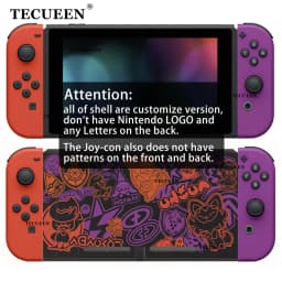 For PM Scarlet Violet Edition Replacement Shell for Nintendo Switch Console & Joy-Con DIY Parts Housing Case Accessories