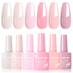 VENALISA Nail Gel Polish VIP4 Pastel Varnish Semi Permanent Soak off UV LED Nail Gel Lacquer Full Coverage Hema Free Gel Varnish