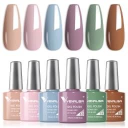 VENALISA Nail Gel Polish VIP4 Pastel Varnish Semi Permanent Soak off UV LED Nail Gel Lacquer Full Coverage Hema Free Gel Varnish