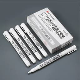 1 Pcs White Marker Pens Paint Oily Waterproof 1mm Tattoo Skin Markers Scribe Gel Pen DIY Permanent Makeup Tattoo Supplies
