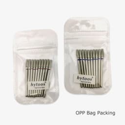 HYTOOS 10pcs/pack 3*9mm Tapered Diamond Cuticle Bit 3/32 Nail Drill Bits Manicure Drills Nails Accessories Tools