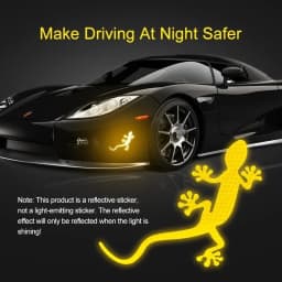 Reflective Sticker Safety Warning Mark Reflective Tape Auto Exterior Accessories Gecko Reflective Strip Light Reflector