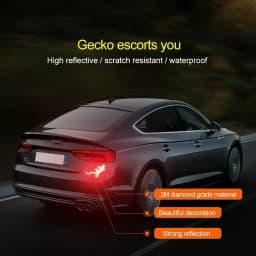 Reflective Sticker Safety Warning Mark Reflective Tape Auto Exterior Accessories Gecko Reflective Strip Light Reflector