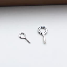 Solid 925 Sterling Silver DIY Jewelry Findings Pendant Bail Eye Pin Beads Cap Accessories Making Components Supplies
