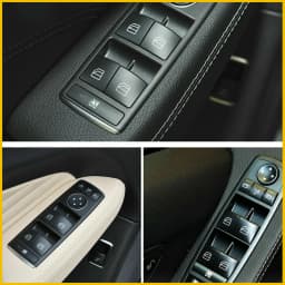 4Pcs Window Switch Button Cover Cap For Mercedes Benz W212 W204 W463 W166 X166 A-Klasse W176 CLA Coupe C117 X204 Car Accessories