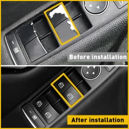 4Pcs Window Switch Button Cover Cap For Mercedes Benz W212 W204 W463 W166 X166 A-Klasse W176 CLA Coupe C117 X204 Car Accessories