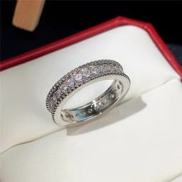 Huitan Fashion Contracted Design Women's Ring with Brilliant White Cubic Zirconia Wedding Party Daily Wearable Statement Jewelry