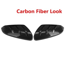 Pair Car Rearview Mirror Cover Glossy Black/Carbon Fiber Side Door Mirror Cover For Honda Civic 10th 2016 2017 2018 2019 2020