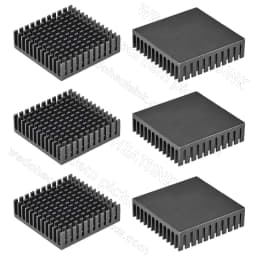 WE DO HEATSINK 40x40x11mm Without or With Thermal Pad 3D Printer Parts Black Aluminum Heatsink for Nema17 42 Stepper Motor