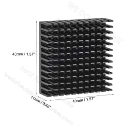 WE DO HEATSINK 40x40x11mm Without or With Thermal Pad 3D Printer Parts Black Aluminum Heatsink for Nema17 42 Stepper Motor