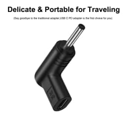DC Power Adapter Connector for Lenovo Miix 320-10ICR 310-10ICR 300-10IBY Ideapad 100S-11IBY USB Type C to 3.5*1.35mm PD 5V