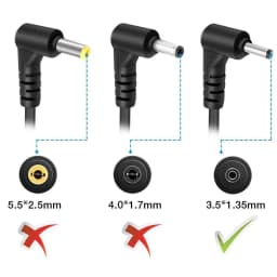 DC Power Adapter Connector for Lenovo Miix 320-10ICR 310-10ICR 300-10IBY Ideapad 100S-11IBY USB Type C to 3.5*1.35mm PD 5V