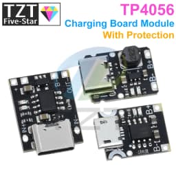 TZT 1/5/10PCS Type-C USB TP4056 1A Lithium Battery Charging Protection Board Module Polymer Battery With Temperature Protection