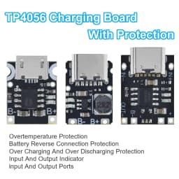TZT 1/5/10PCS Type-C USB TP4056 1A Lithium Battery Charging Protection Board Module Polymer Battery With Temperature Protection