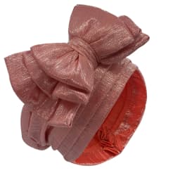 Sweet Bowknot Turban Cap for Woman Metallic luster African Head Wrap Bonnet Party Headpiece Turbante Mujer Muslim Headscarf Hat