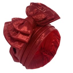 Sweet Bowknot Turban Cap for Woman Metallic luster African Head Wrap Bonnet Party Headpiece Turbante Mujer Muslim Headscarf Hat