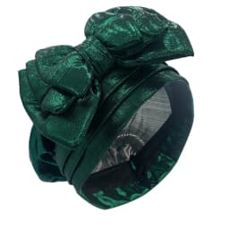 Sweet Bowknot Turban Cap for Woman Metallic luster African Head Wrap Bonnet Party Headpiece Turbante Mujer Muslim Headscarf Hat