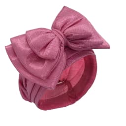 Sweet Bowknot Turban Cap for Woman Metallic luster African Head Wrap Bonnet Party Headpiece Turbante Mujer Muslim Headscarf Hat