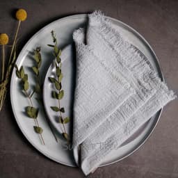 Large Napkins Cotton Gauze 41cm Napkin Muslin Tea Towels Dinner Retro Cheesecloth Wedding Party Rustic Table Decoration 16inch