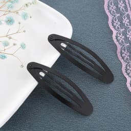 20Pcs Black Hair Clips Snap Alligator Hairpin Base for DIY Jewelry Making Women Girls Hairgrip Setting Hair Accessories Supplies