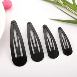 20Pcs Black Hair Clips Snap Alligator Hairpin Base for DIY Jewelry Making Women Girls Hairgrip Setting Hair Accessories Supplies