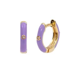 New Stainless Steel Multicolor Enamel Hoop Earrings Cute Crystal Zirconia Small Huggie Cartilage Helix Tragus Piercing Jewelry