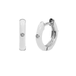 New Stainless Steel Multicolor Enamel Hoop Earrings Cute Crystal Zirconia Small Huggie Cartilage Helix Tragus Piercing Jewelry