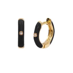 New Stainless Steel Multicolor Enamel Hoop Earrings Cute Crystal Zirconia Small Huggie Cartilage Helix Tragus Piercing Jewelry