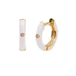 New Stainless Steel Multicolor Enamel Hoop Earrings Cute Crystal Zirconia Small Huggie Cartilage Helix Tragus Piercing Jewelry