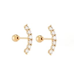 New Stainless Steel Multicolor Enamel Hoop Earrings Cute Crystal Zirconia Small Huggie Cartilage Helix Tragus Piercing Jewelry