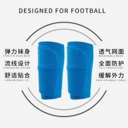 Soccer Shin Guards Calf Sleeve With Double Pocket Can Insert Leg Guards Adults Youths Kids  Football Training Protective Gear