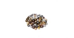 50Pcs/Lot 3/4/5mm Stainless Steel Cover Crimp Bead Spacer Stopper Crimps Beads for DIY Jewelry Making Findings Accessories