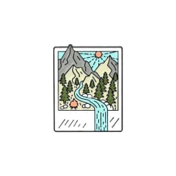 Go Camping Enamel Pin Touring Car Camper Outdoor Tent Brooch Collar Badge Mountain Climbing Adventure Jewelry Gift