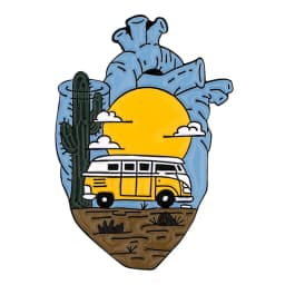 Go Camping Enamel Pin Touring Car Camper Outdoor Tent Brooch Collar Badge Mountain Climbing Adventure Jewelry Gift