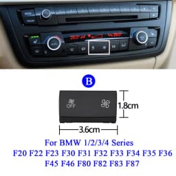 Car AC Heater Climate Fan Wind Volume Button Cover Caps For BMW 1 2 3 4 X1 X3 X5 X6 Series F20 F30 F35 F80 F25 F26 E70 E84 E90