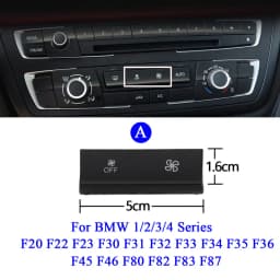Car AC Heater Climate Fan Wind Volume Button Cover Caps For BMW 1 2 3 4 X1 X3 X5 X6 Series F20 F30 F35 F80 F25 F26 E70 E84 E90