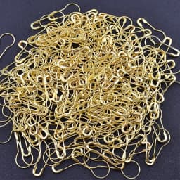 100Pcs Colors Safety Pins Gourd Pear Shaped Bulb Pins Metal Clips Knitting Stitch Marker Tag Hangtag Pin Fastener Craft DIY Tool